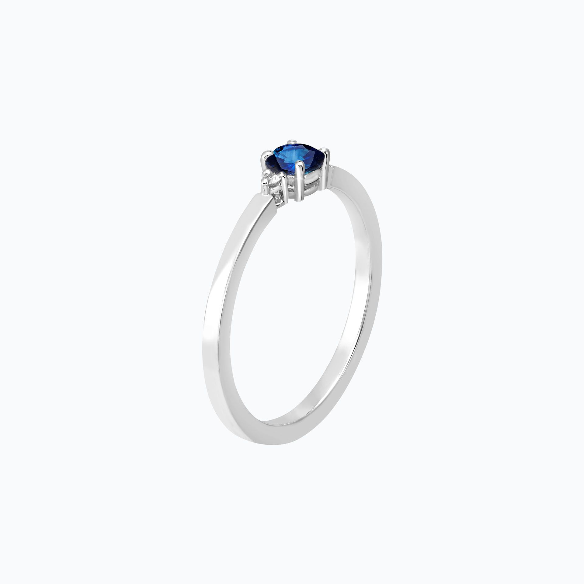 Solitaire Lolly Saphir 4.5 mm