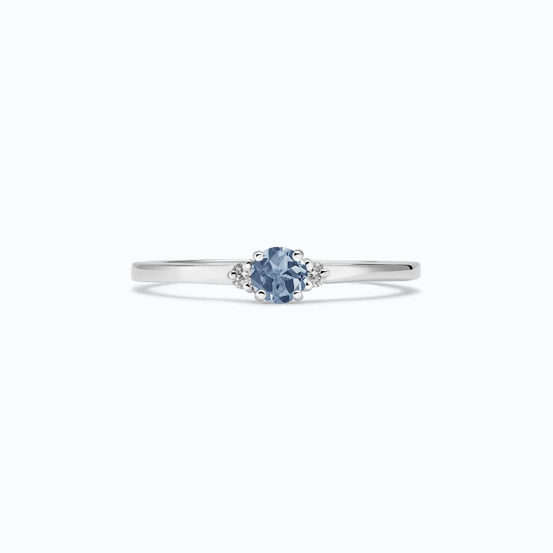 Solitaire Lolly Saphir Bleu Tendre 3.5 mm