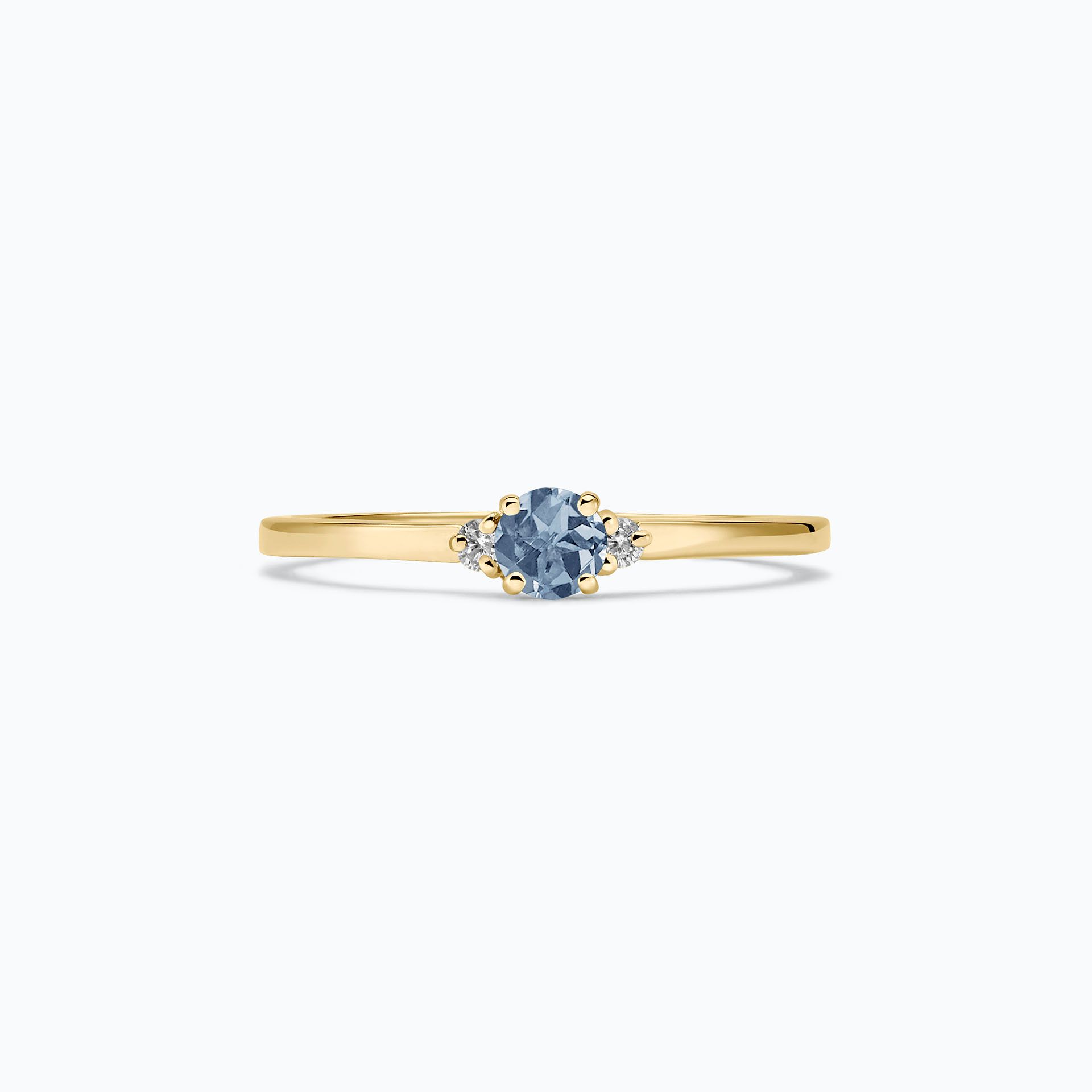 Solitaire Lolly Saphir Bleu Tendre 3.5 mm