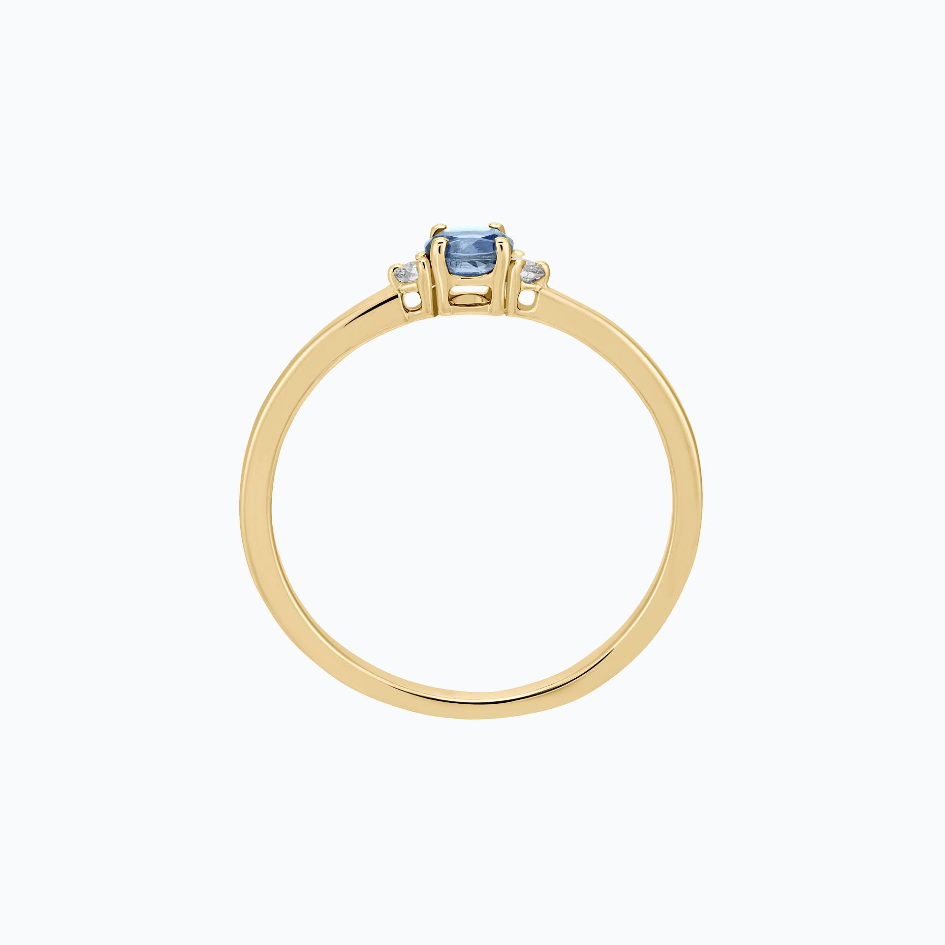 Solitaire Lolly Saphir Bleu Tendre 3.5 mm