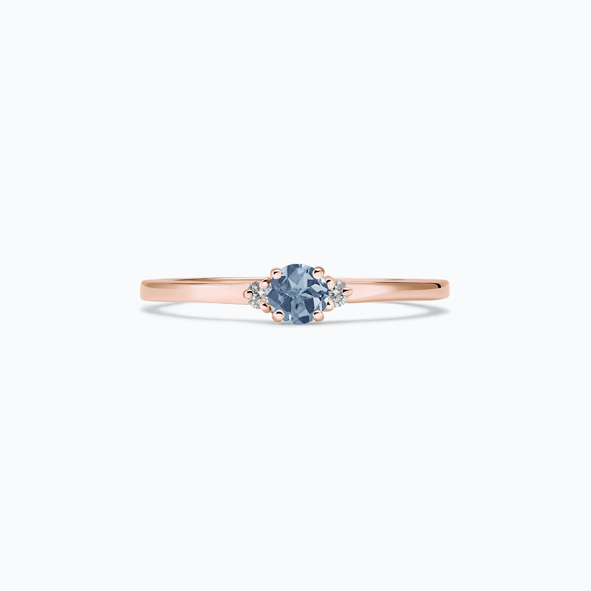 Solitaire Lolly Saphir Bleu Tendre 3.5 mm
