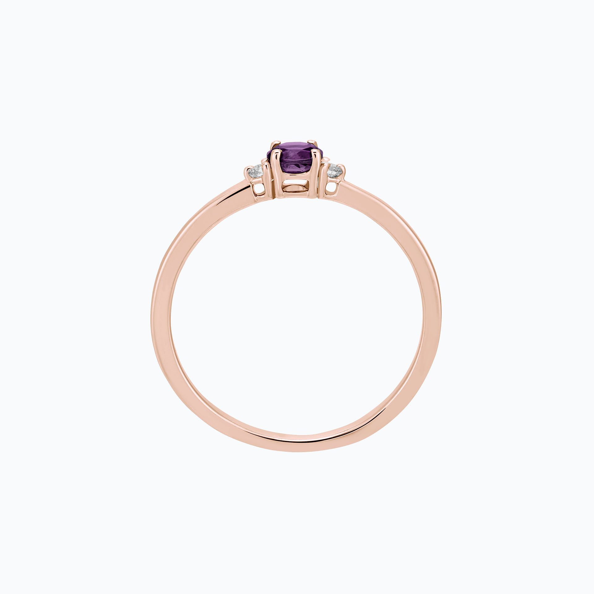 Solitaire Lolly Saphir Violet 3.5 mm