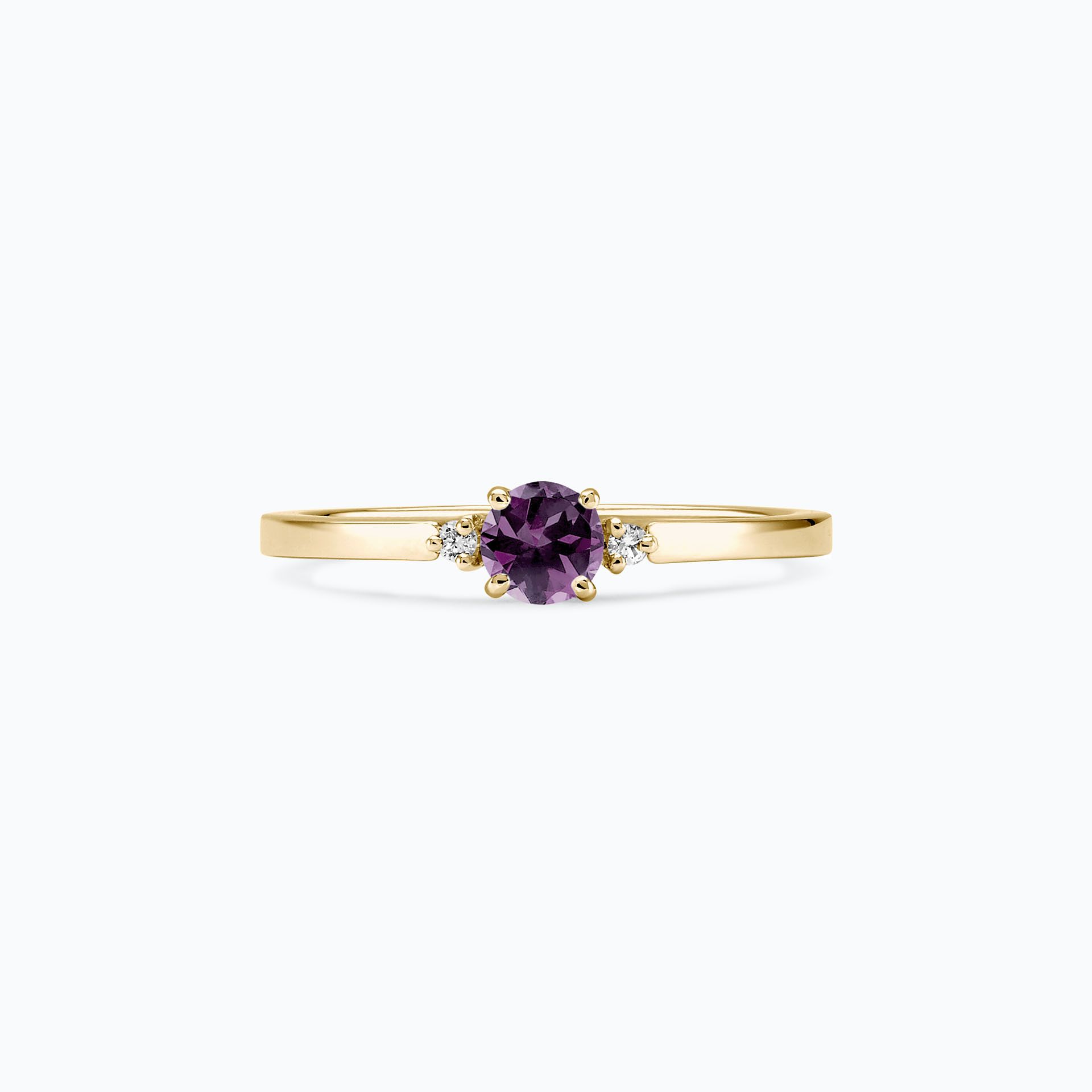 Solitaire Lolly Saphir Violet 4.5 mm