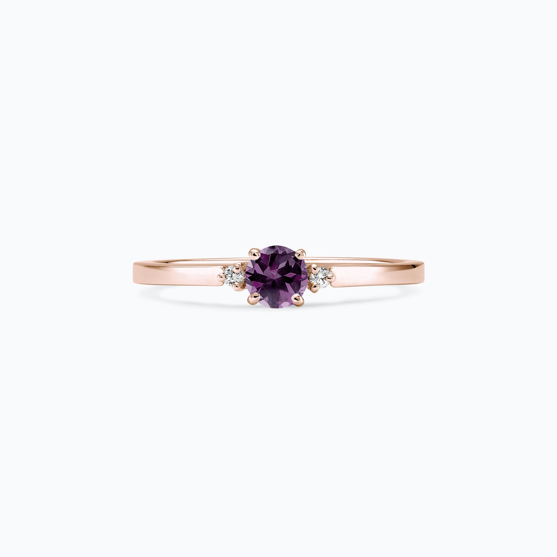 Solitaire Lolly Saphir Violet 4.5 mm