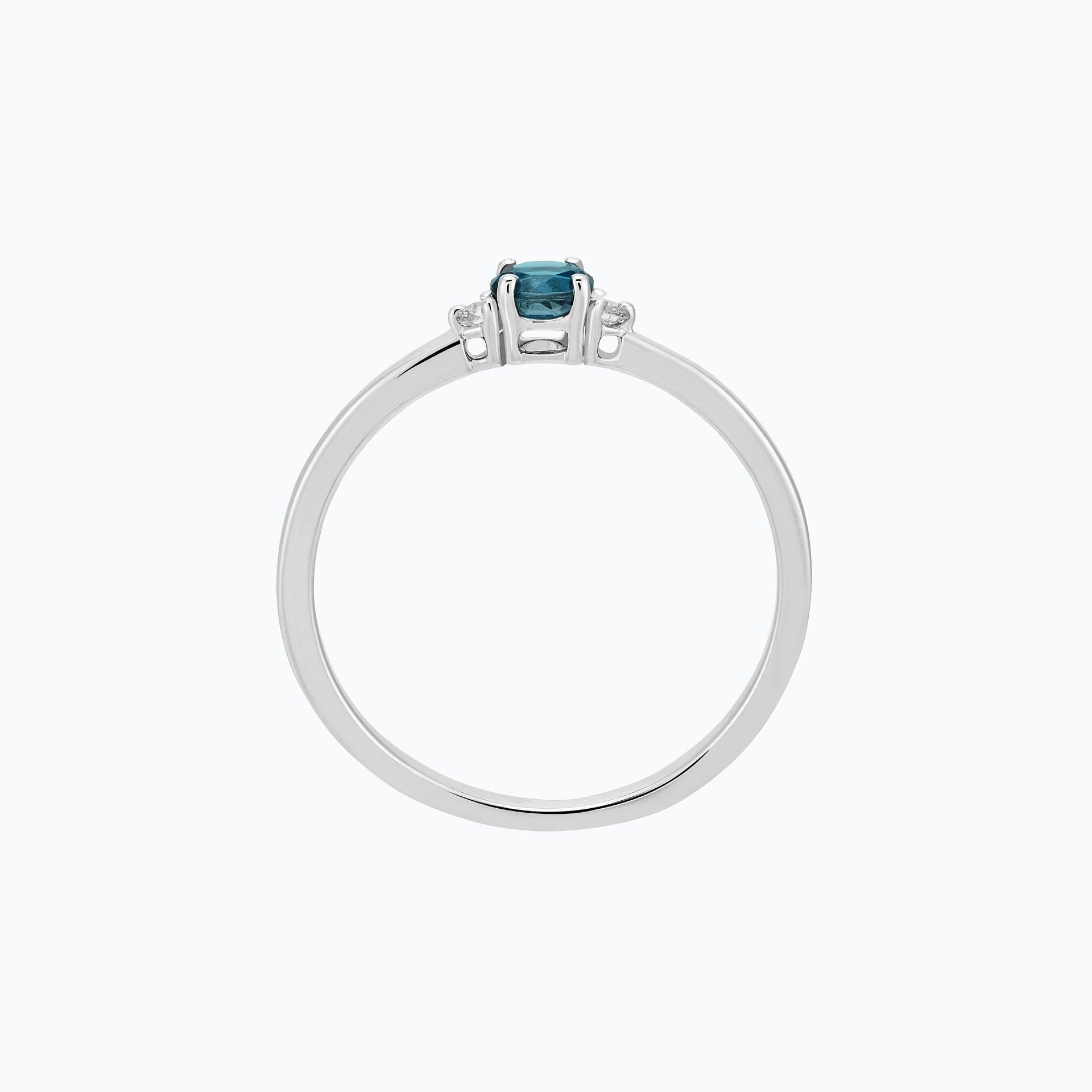 Solitaire Lolly Topaze Blue London 3.5 mm