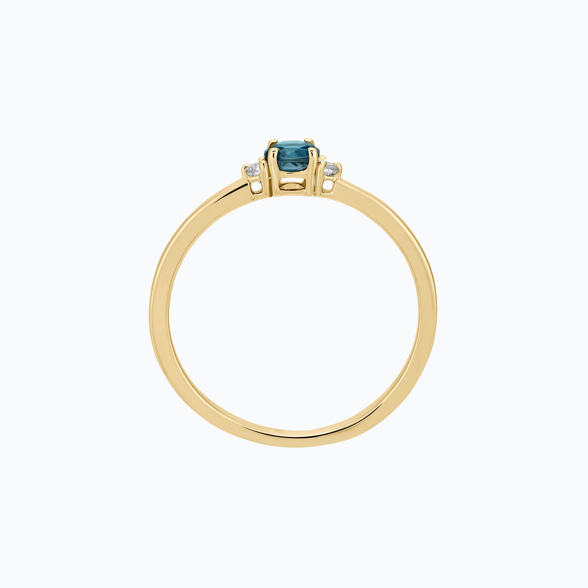 Solitaire Lolly Topaze Blue London 3.5 mm