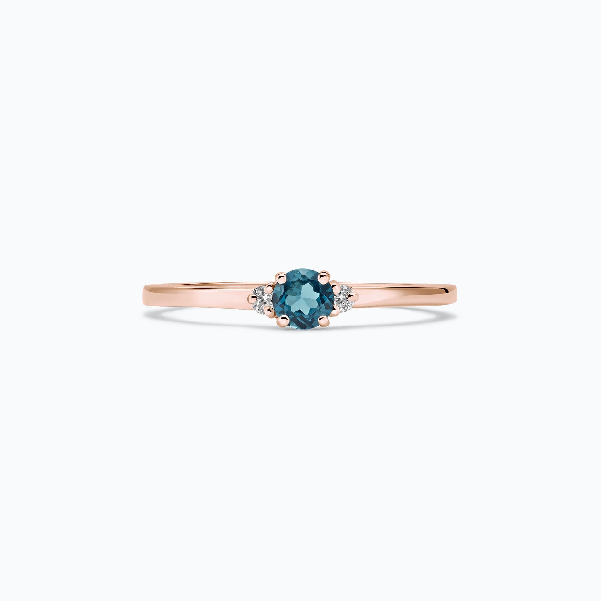 Solitaire Lolly Topaze Blue London 3.5 mm