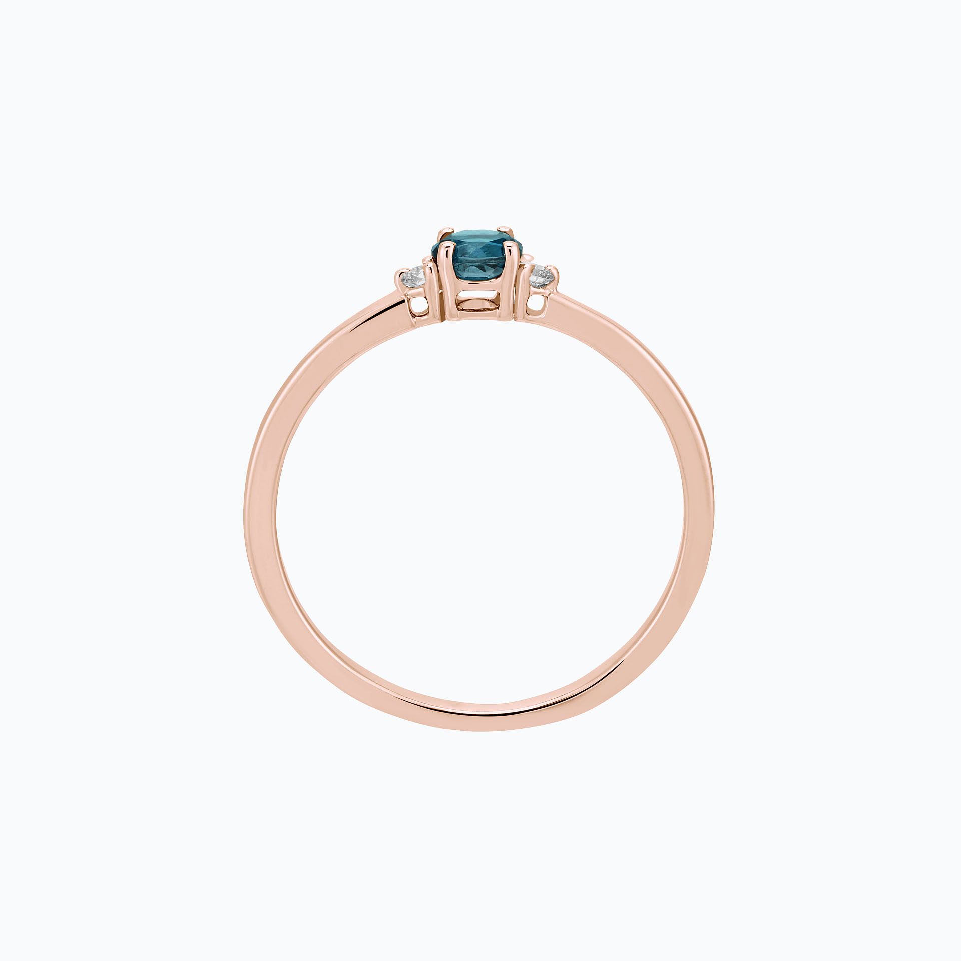 Solitaire Lolly Topaze Blue London 3.5 mm