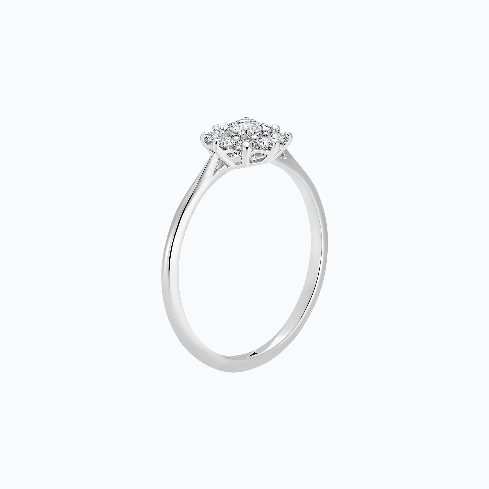 Solitaire Marguerite Étoilée 0.10 carat