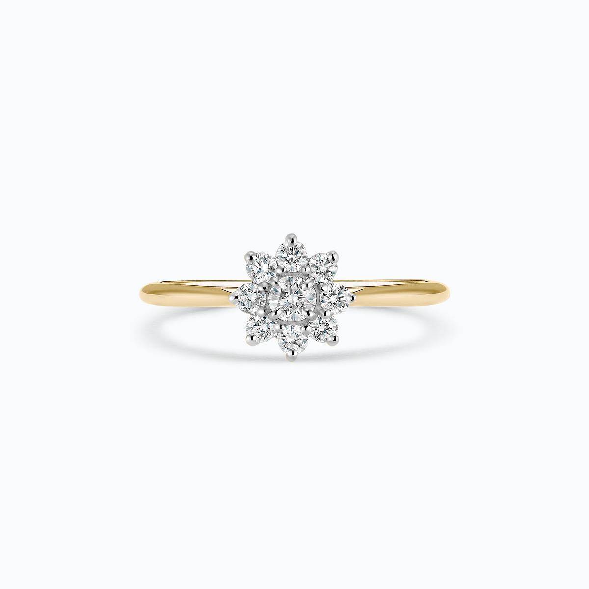 Solitaire Marguerite Étoilée 0.10 carat
