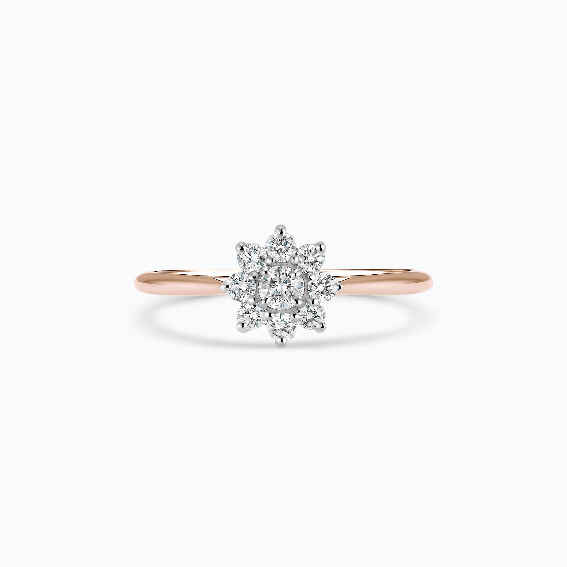 Solitaire Marguerite Étoilée 0.10 carat