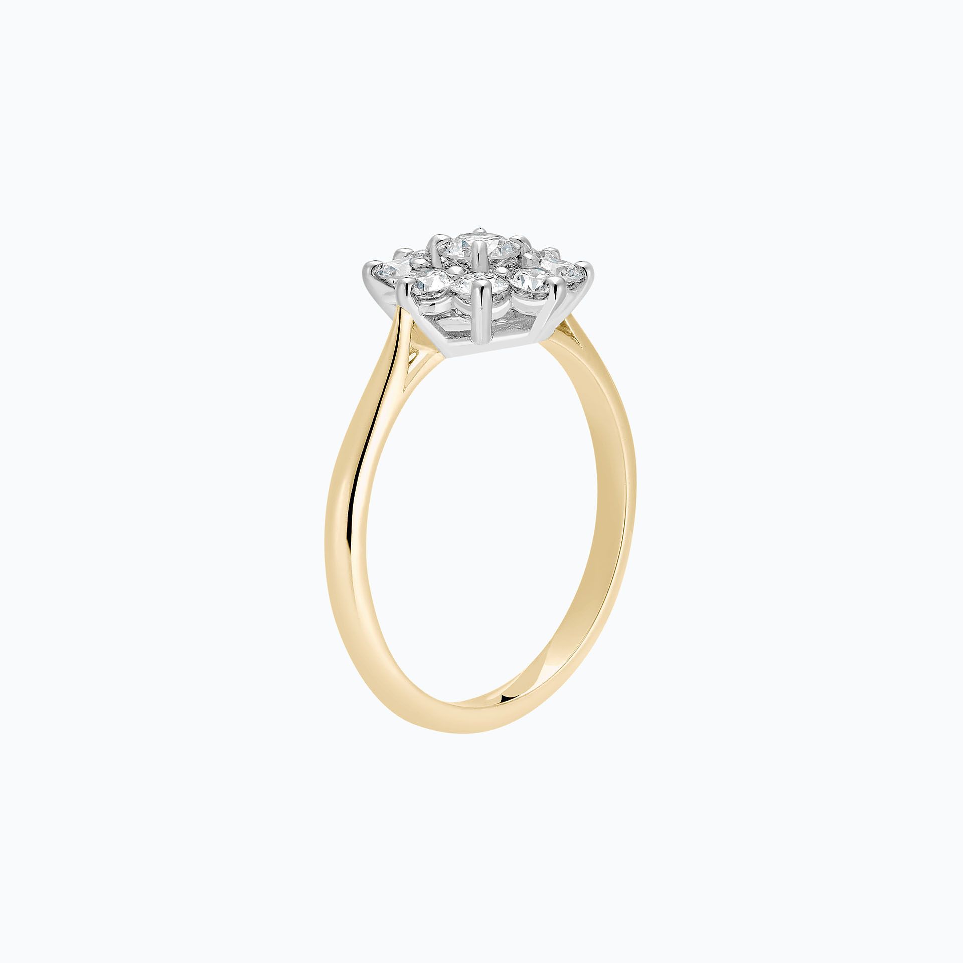 Solitaire Marguerite Étoilée 0.20 carat