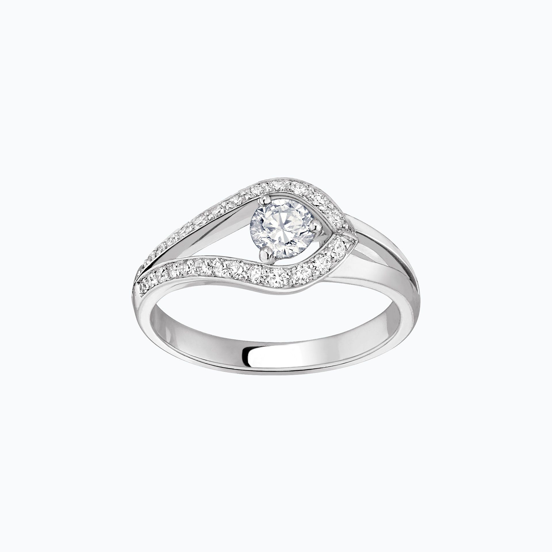 Solitaire Pavé Adoré