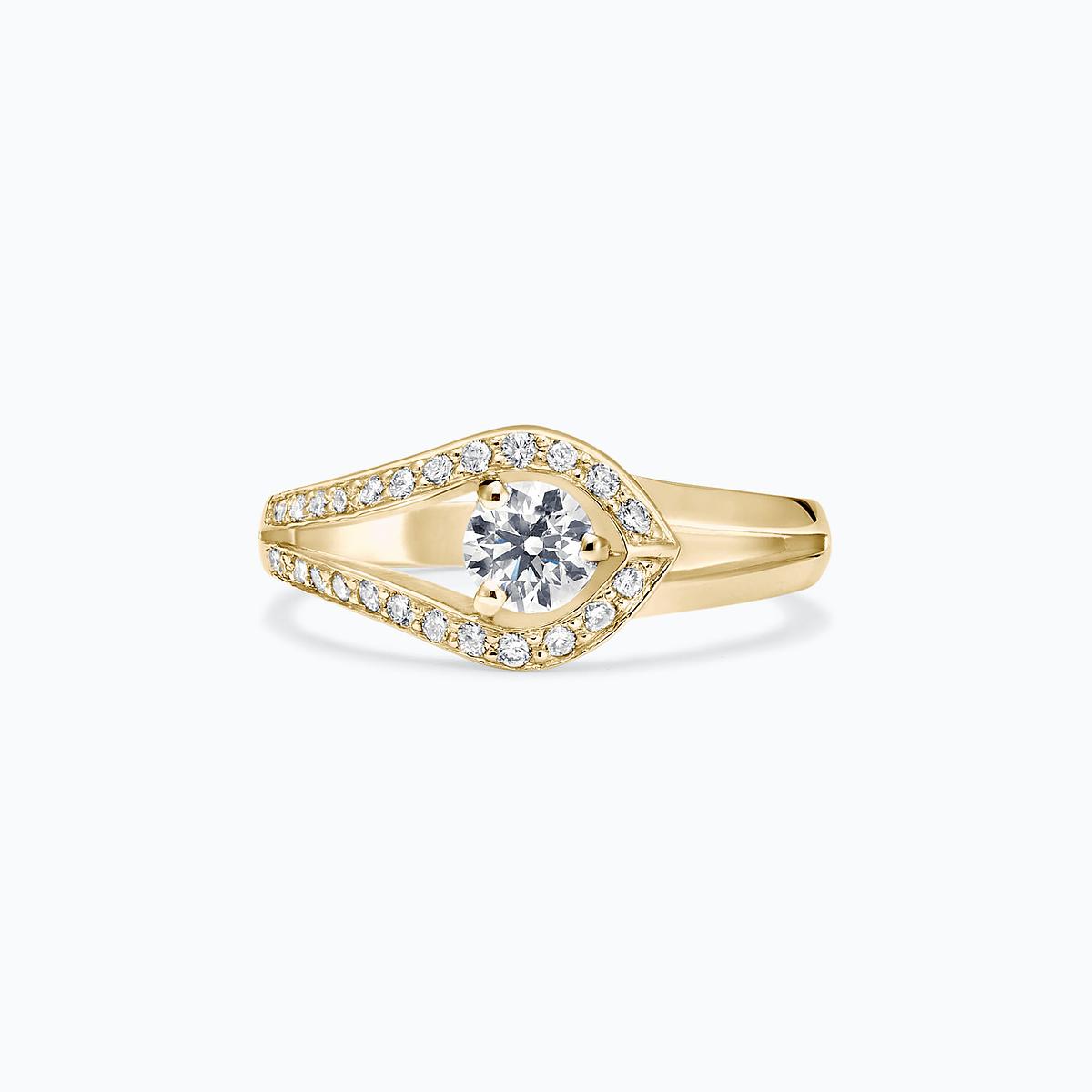 Solitaire Pavé Adoré Diamant de Synthèse