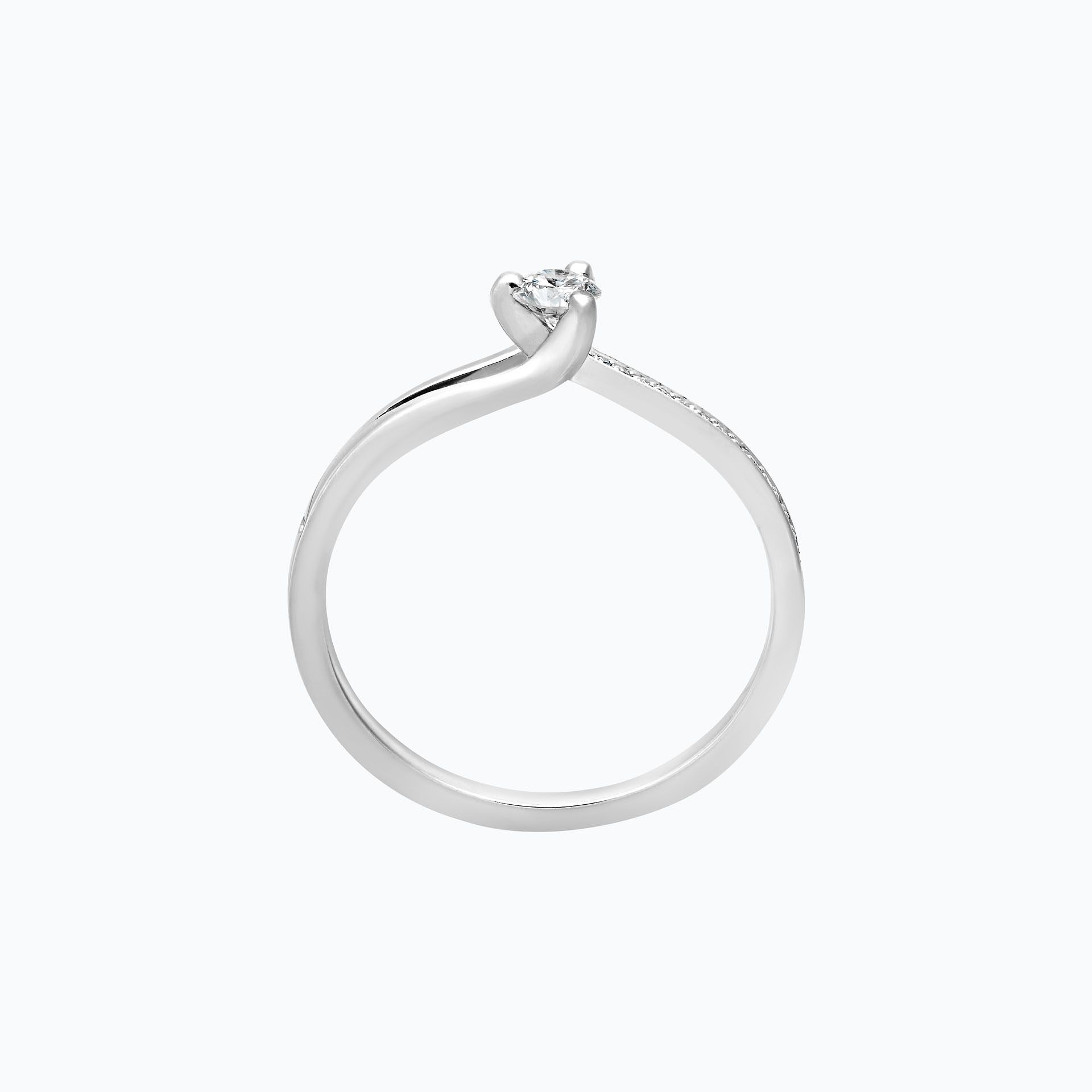 Solitaire Pavé Étoile 0.15 carat