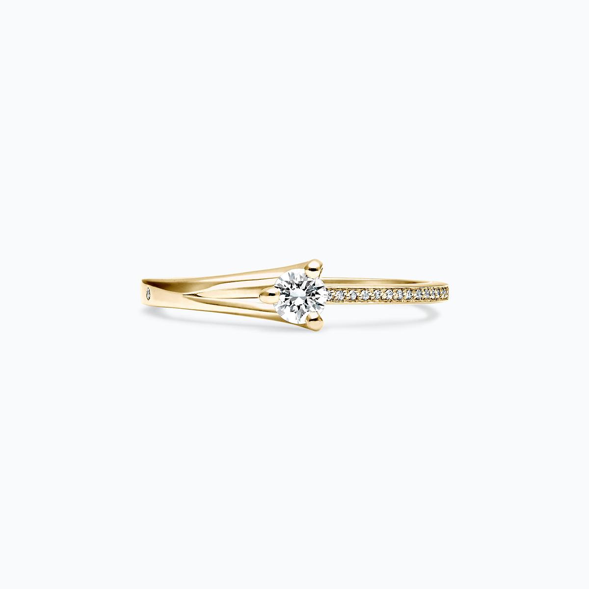 Solitaire Pavé Étoile Diamant de Synthèse 0.15 carat