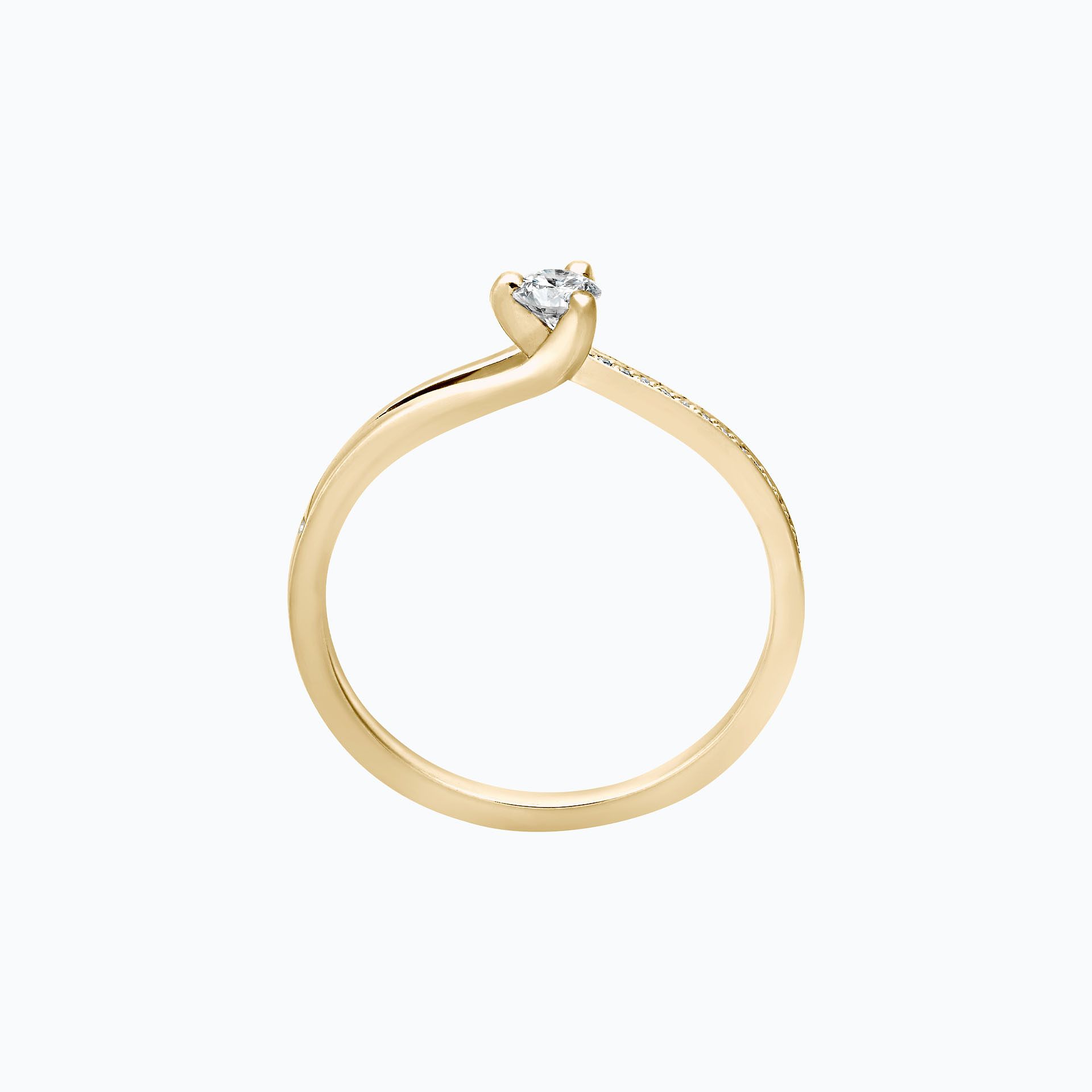 Solitaire Pavé Étoile 0.15 carat