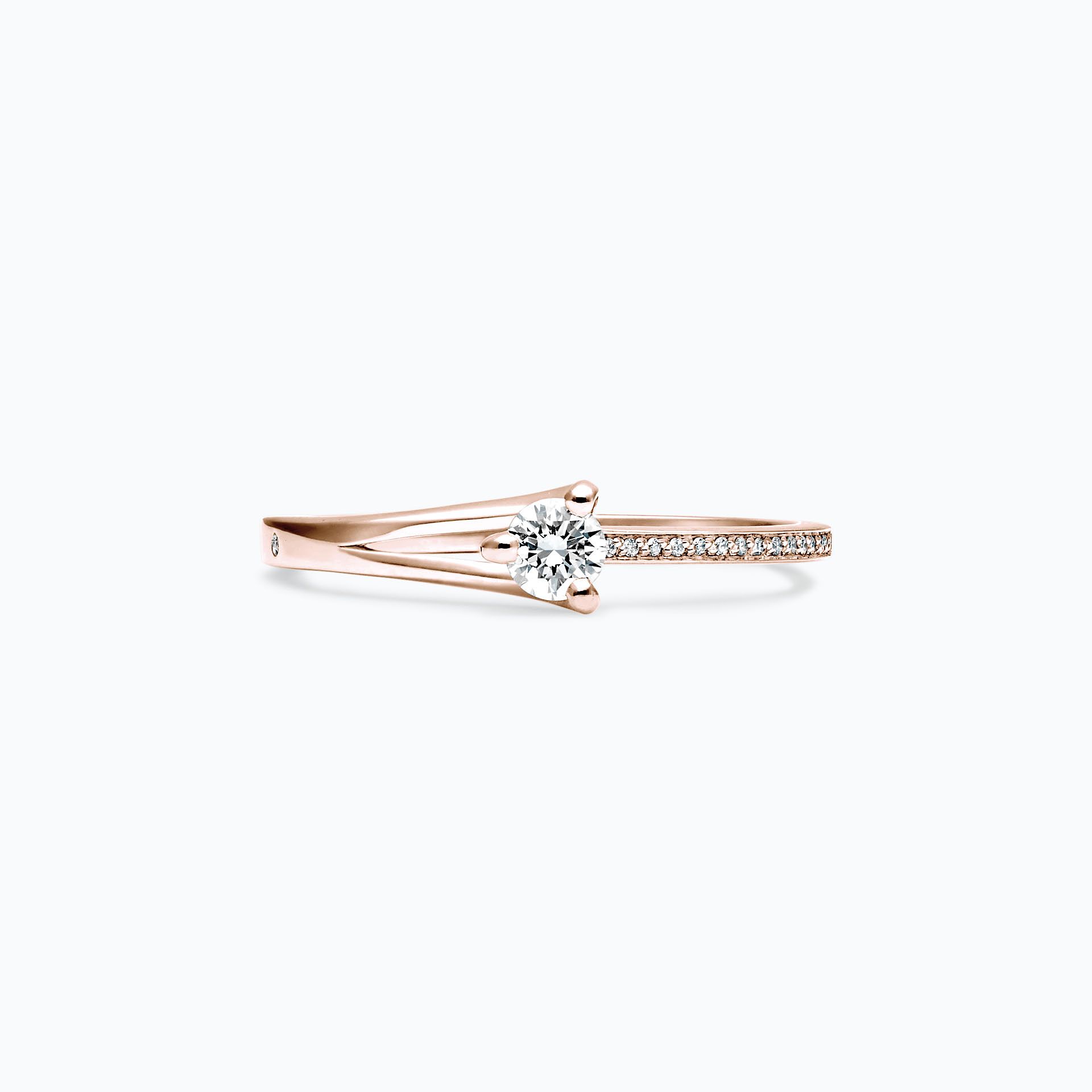 Solitaire Pavé Étoile 0.15 carat