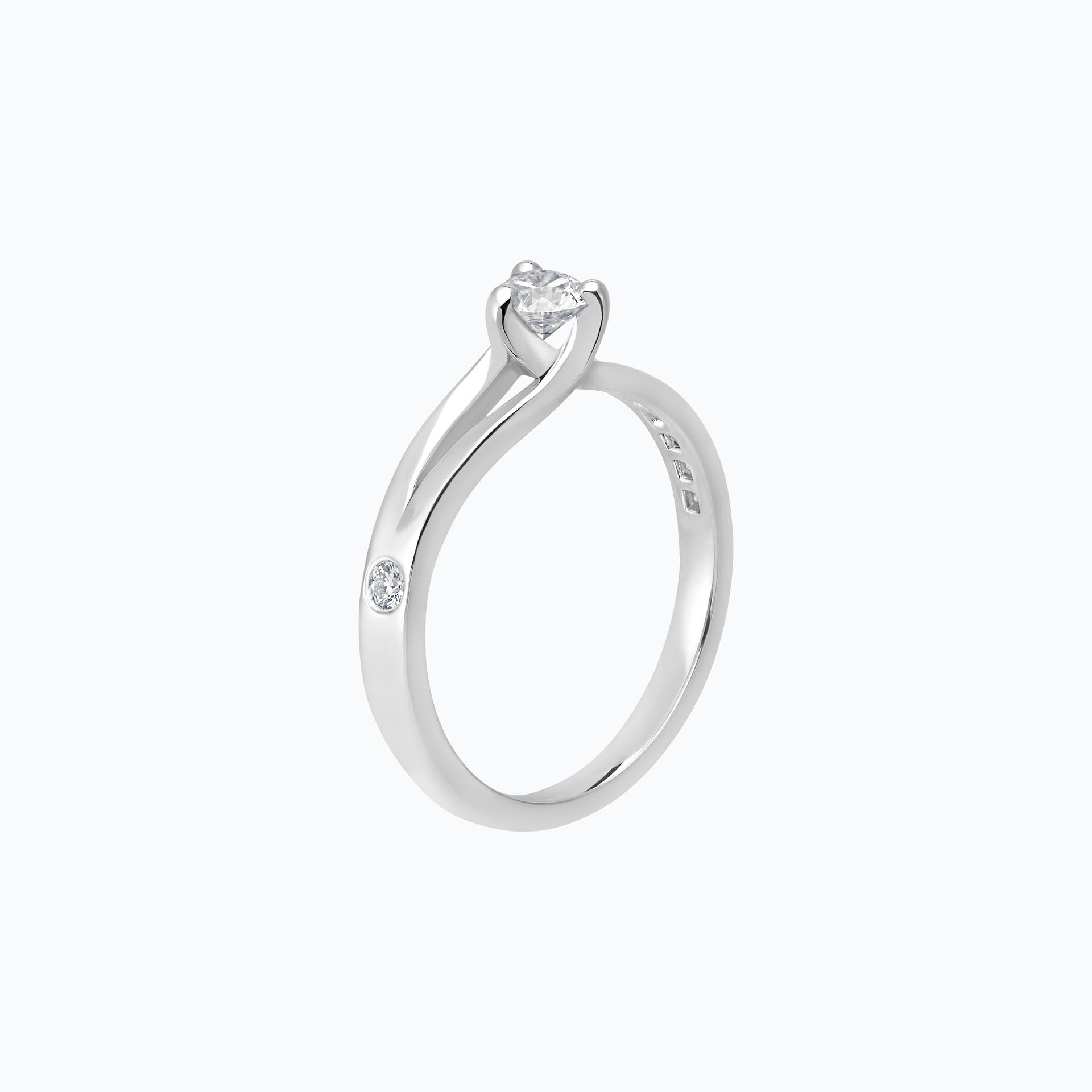 Solitaire Pavé Étoile Éclat