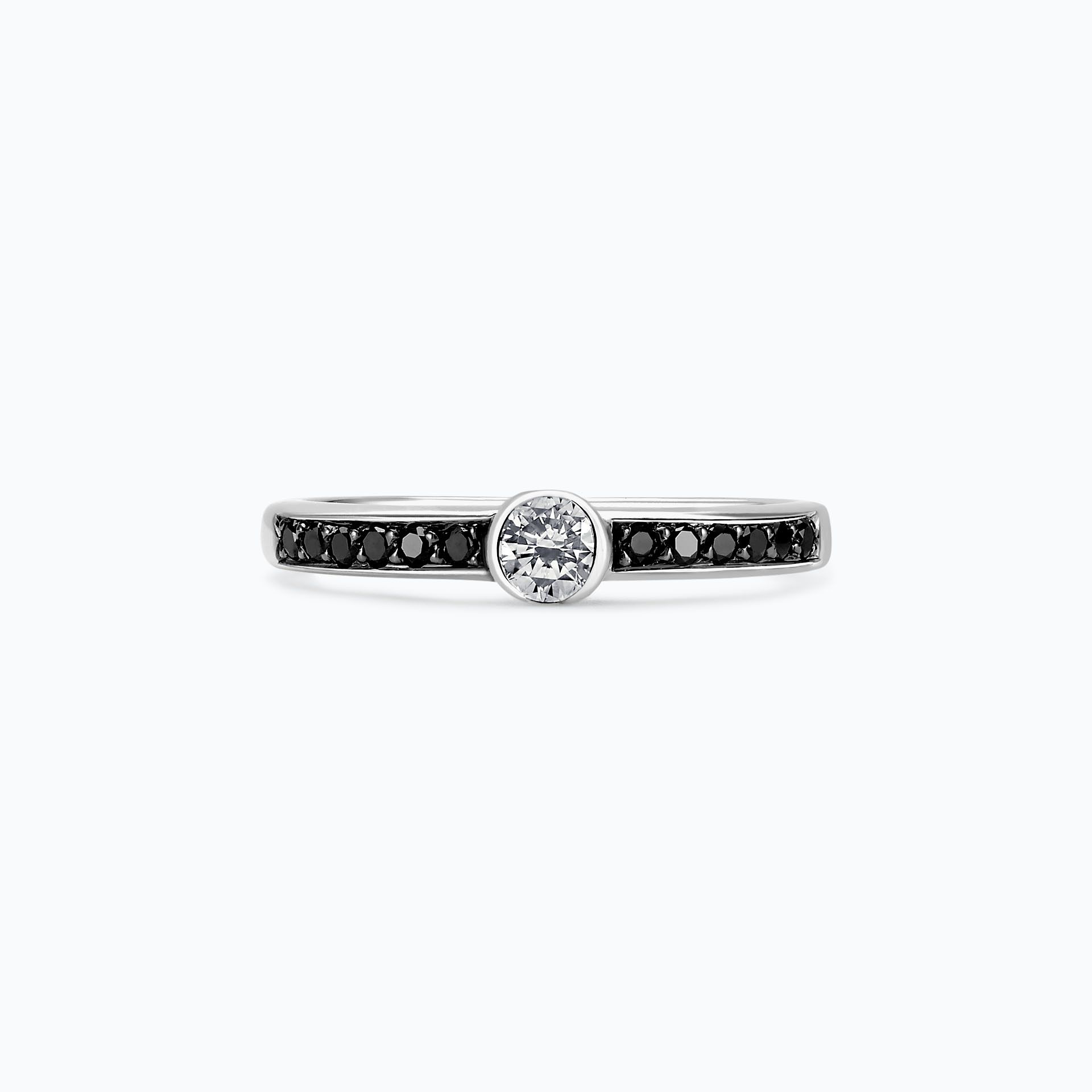 Solitaire Pavé Flora