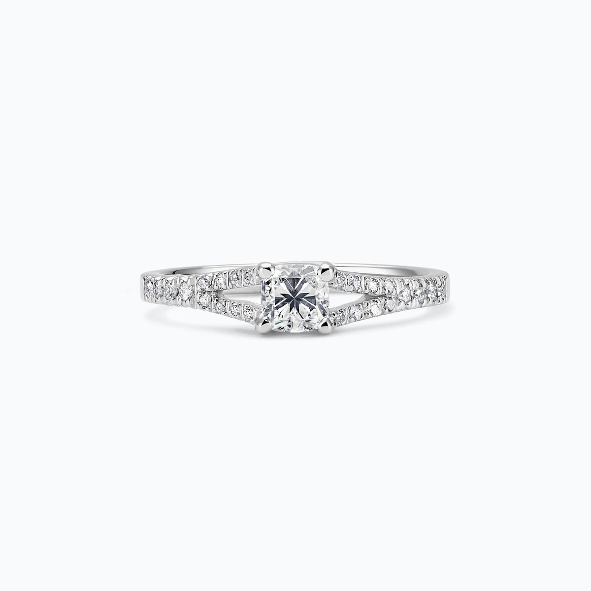 Solitaire Pavé Iris Diamant de Synthèse