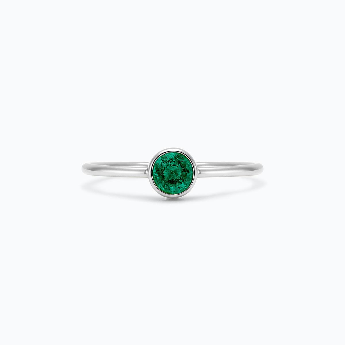Solitaire Harmony Émeraude 4.5 mm