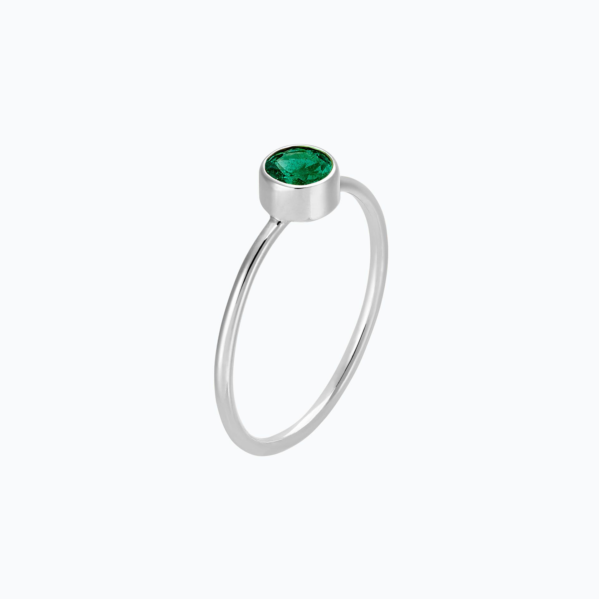 Solitaire Harmony Émeraude 4.5 mm