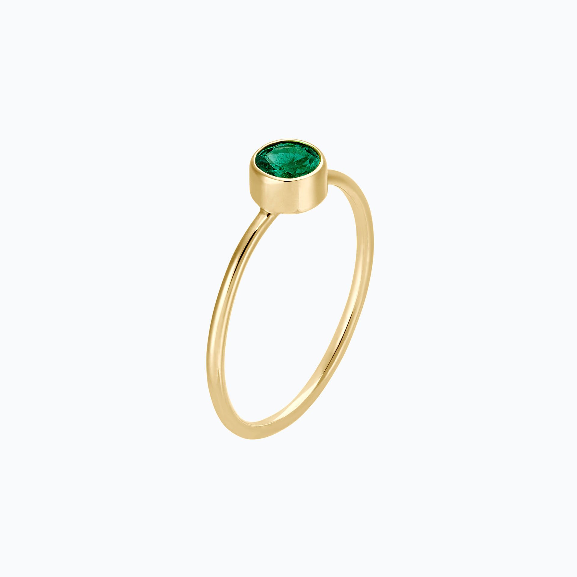 Solitaire Harmony Émeraude 4.5 mm
