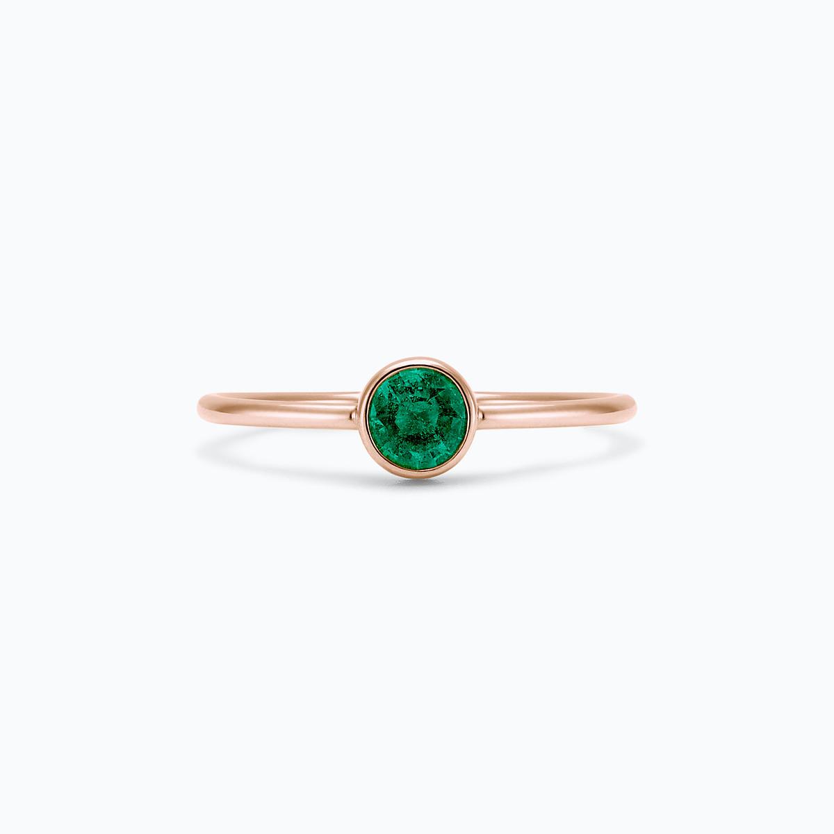 Solitaire Harmony Émeraude 4.5 mm