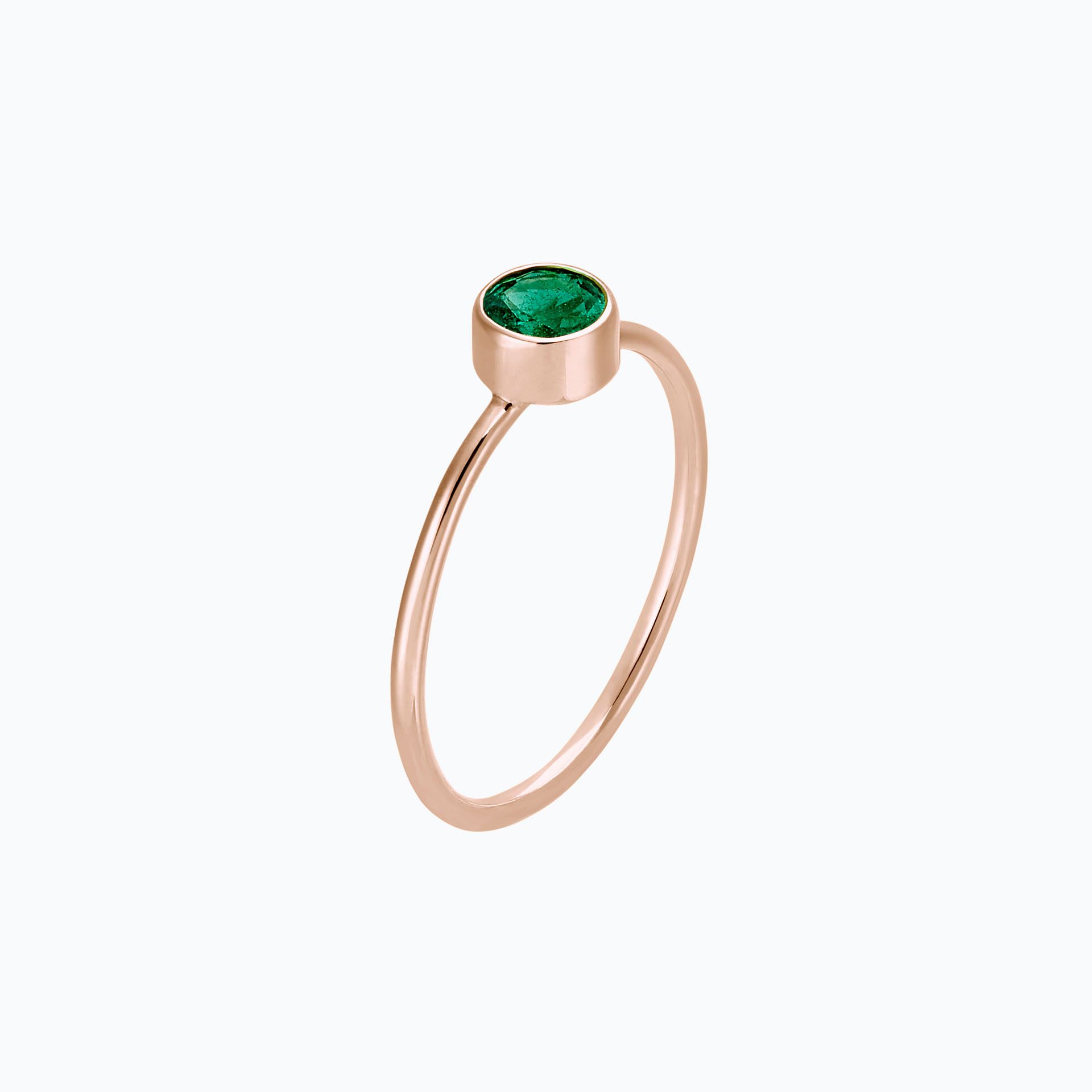 Solitaire Harmony Émeraude 4.5 mm