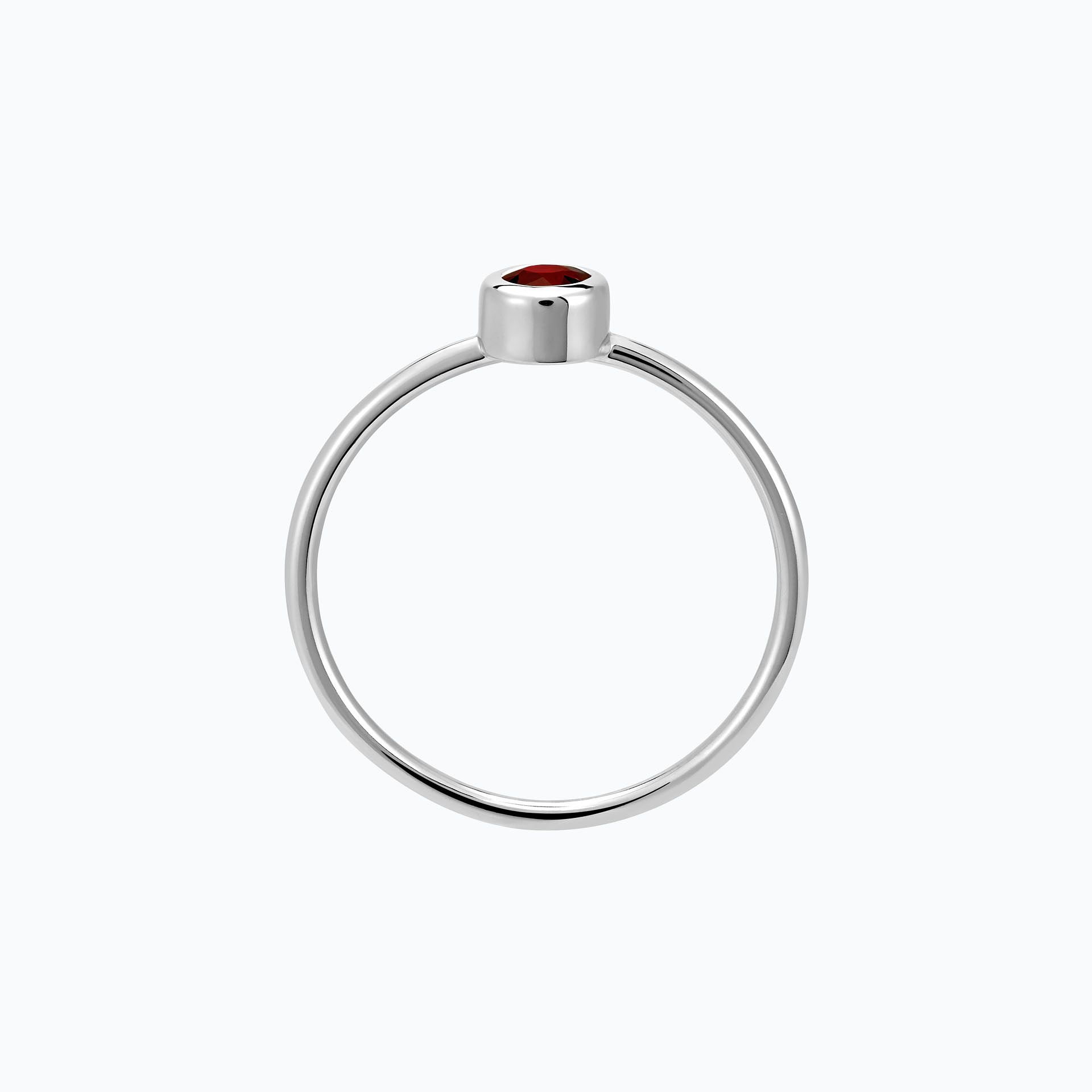 Solitaire Harmony Grenat 3.5 mm