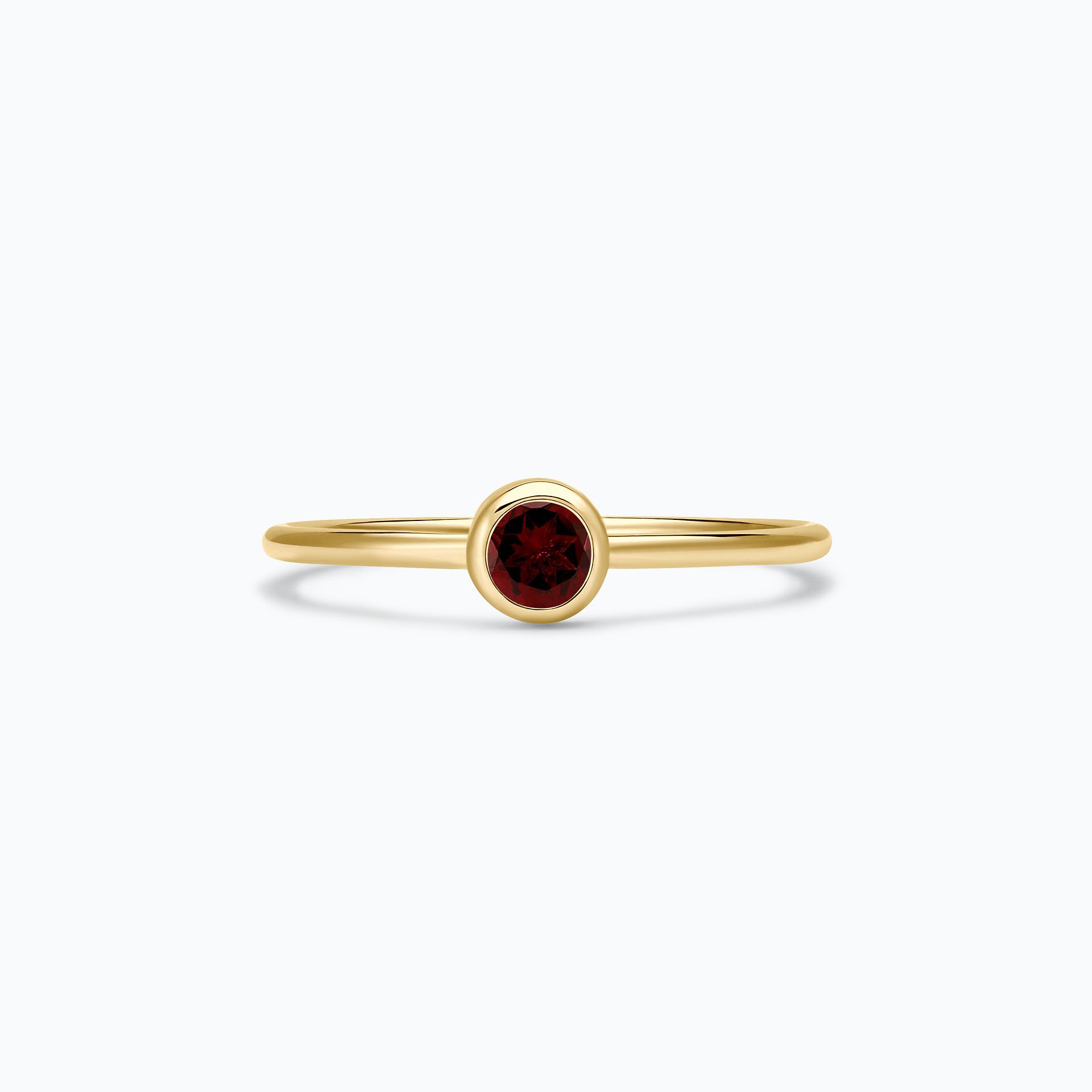 Solitaire Harmony Grenat 3.5 mm