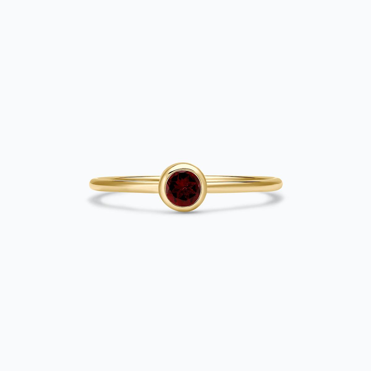 Solitaire Harmony Grenat 3.5 mm