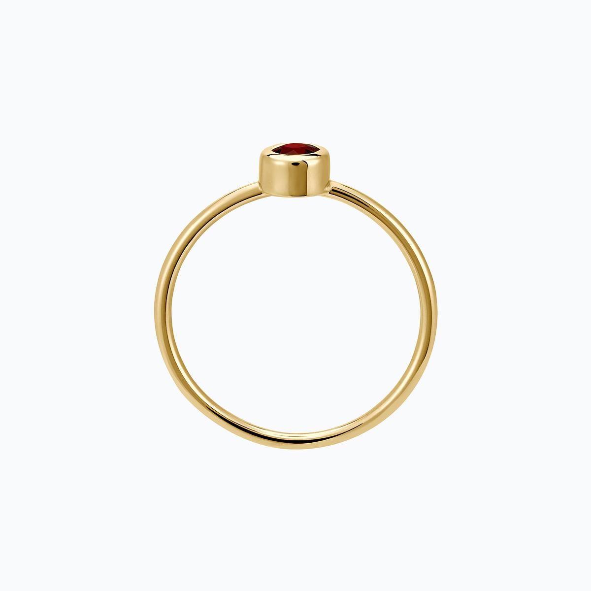 Solitaire Harmony Grenat 3.5 mm