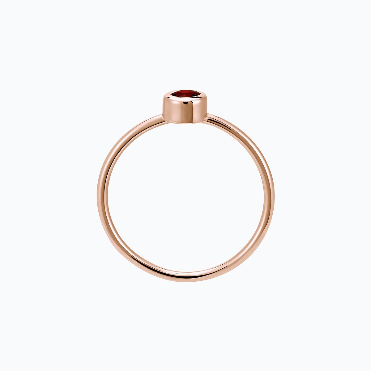 Solitaire Harmony Grenat 3.5 mm