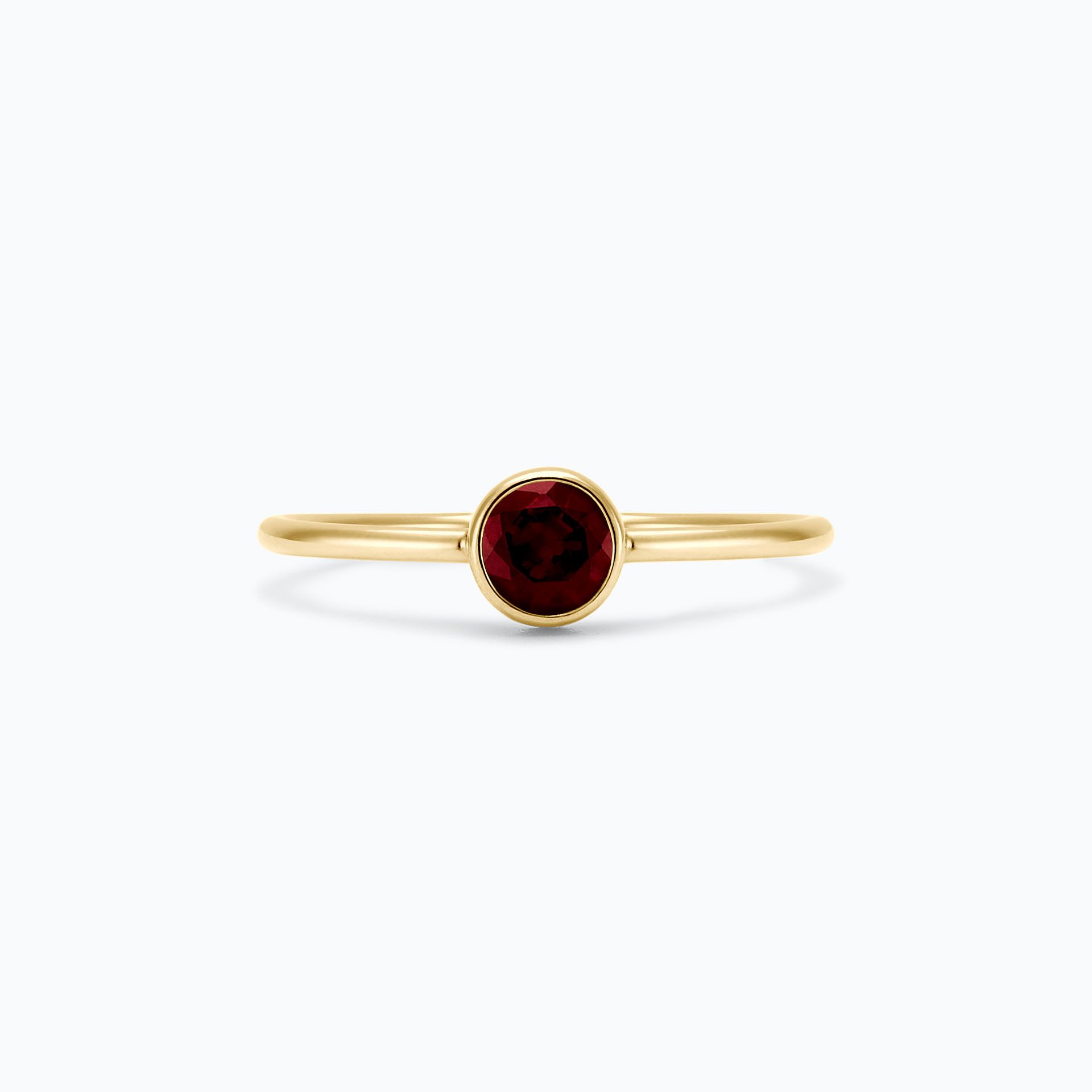 Solitaire Harmony Grenat 4.5 mm