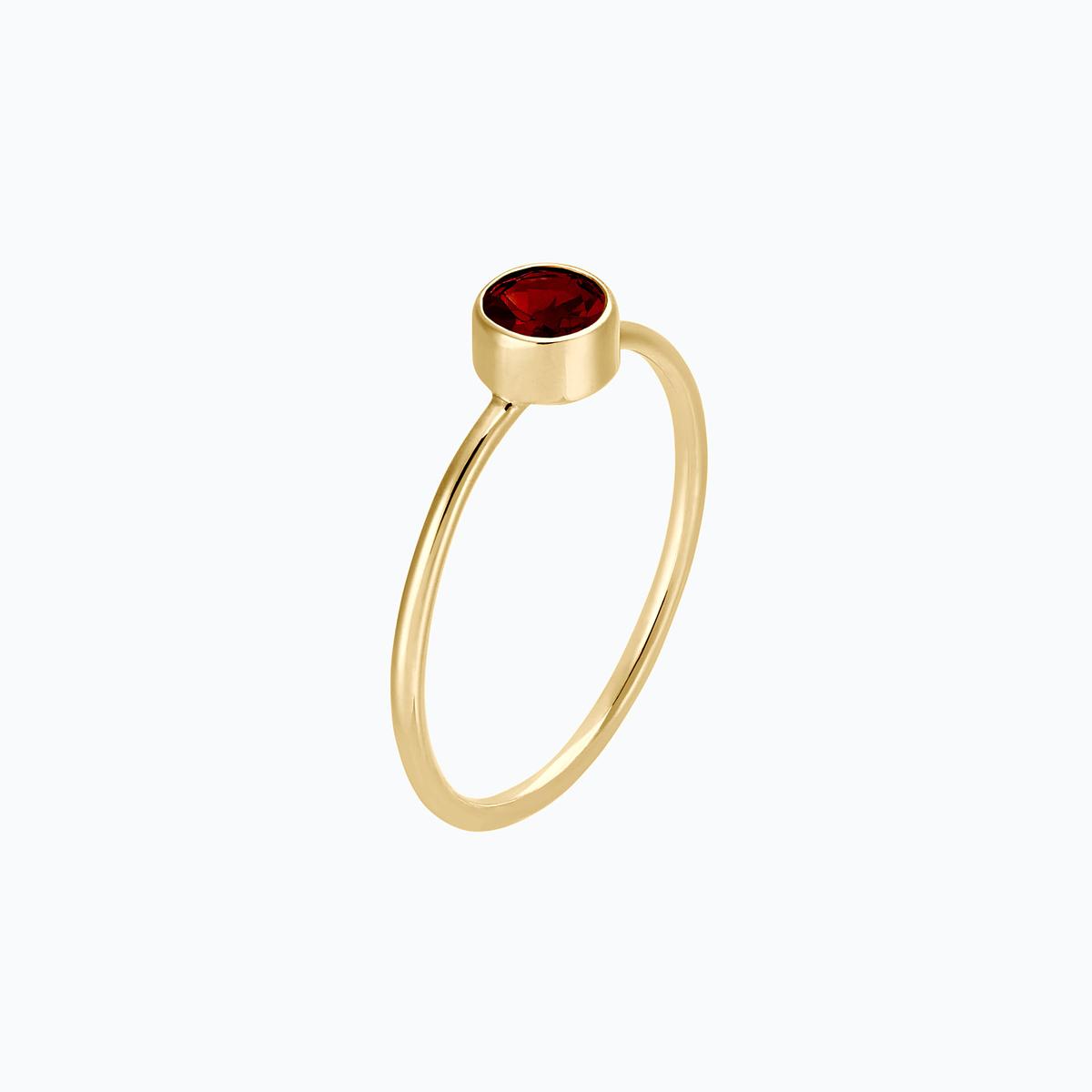 Solitaire Harmony Grenat 4.5 mm