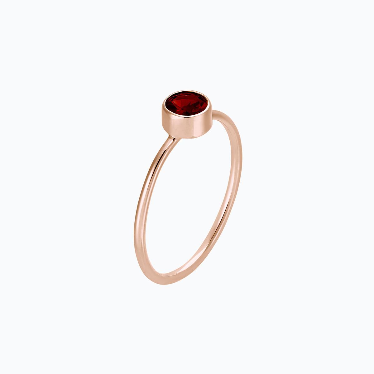 Solitaire Harmony Grenat 4.5 mm