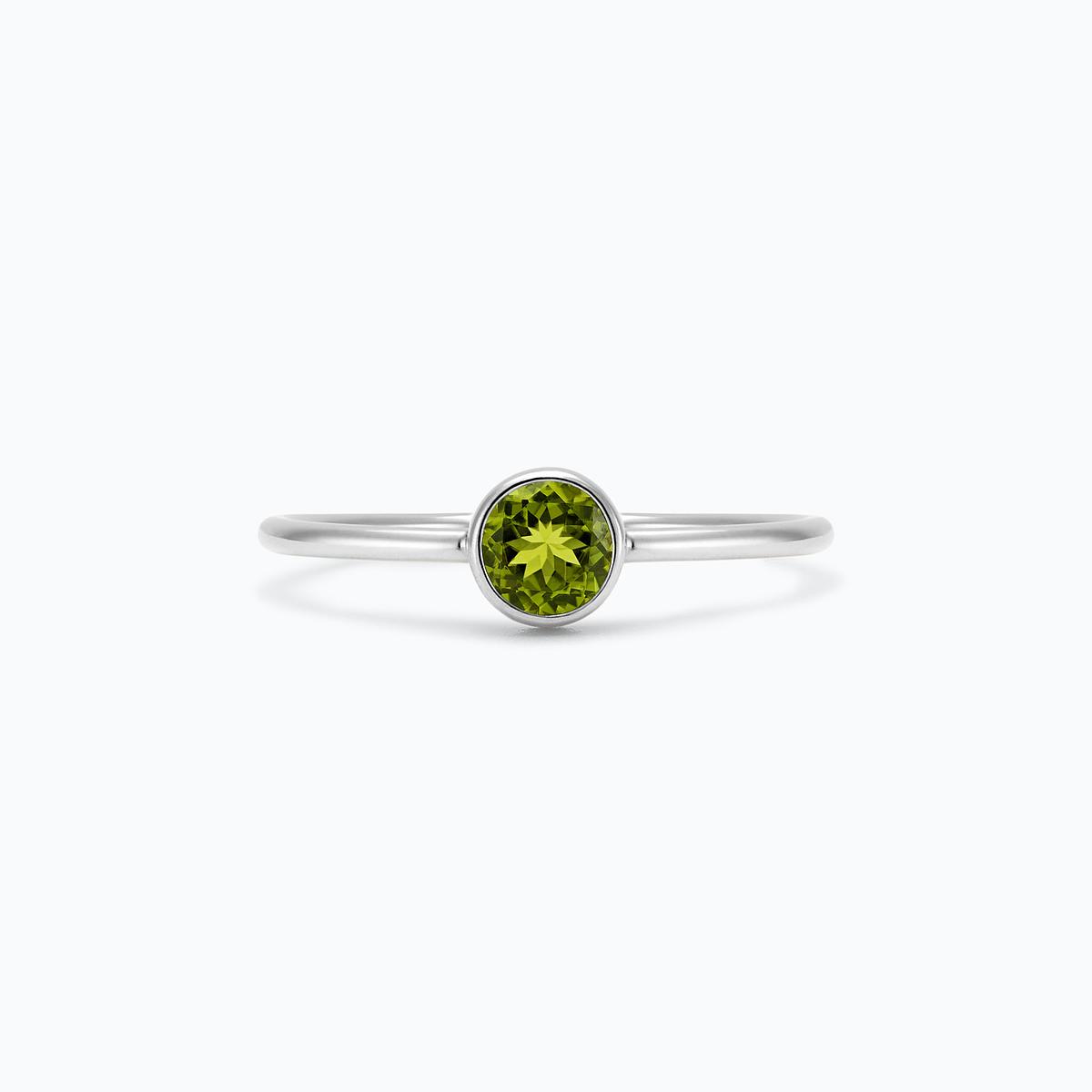 Solitaire Harmony Péridot 4.5 mm