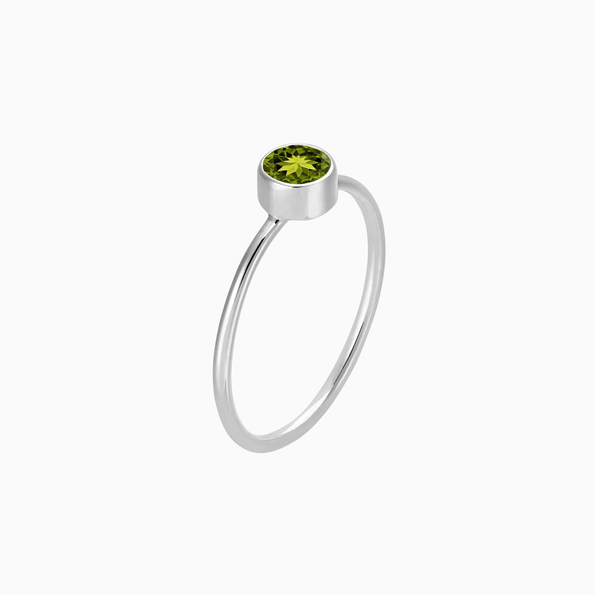 Solitaire Harmony Péridot 4.5 mm