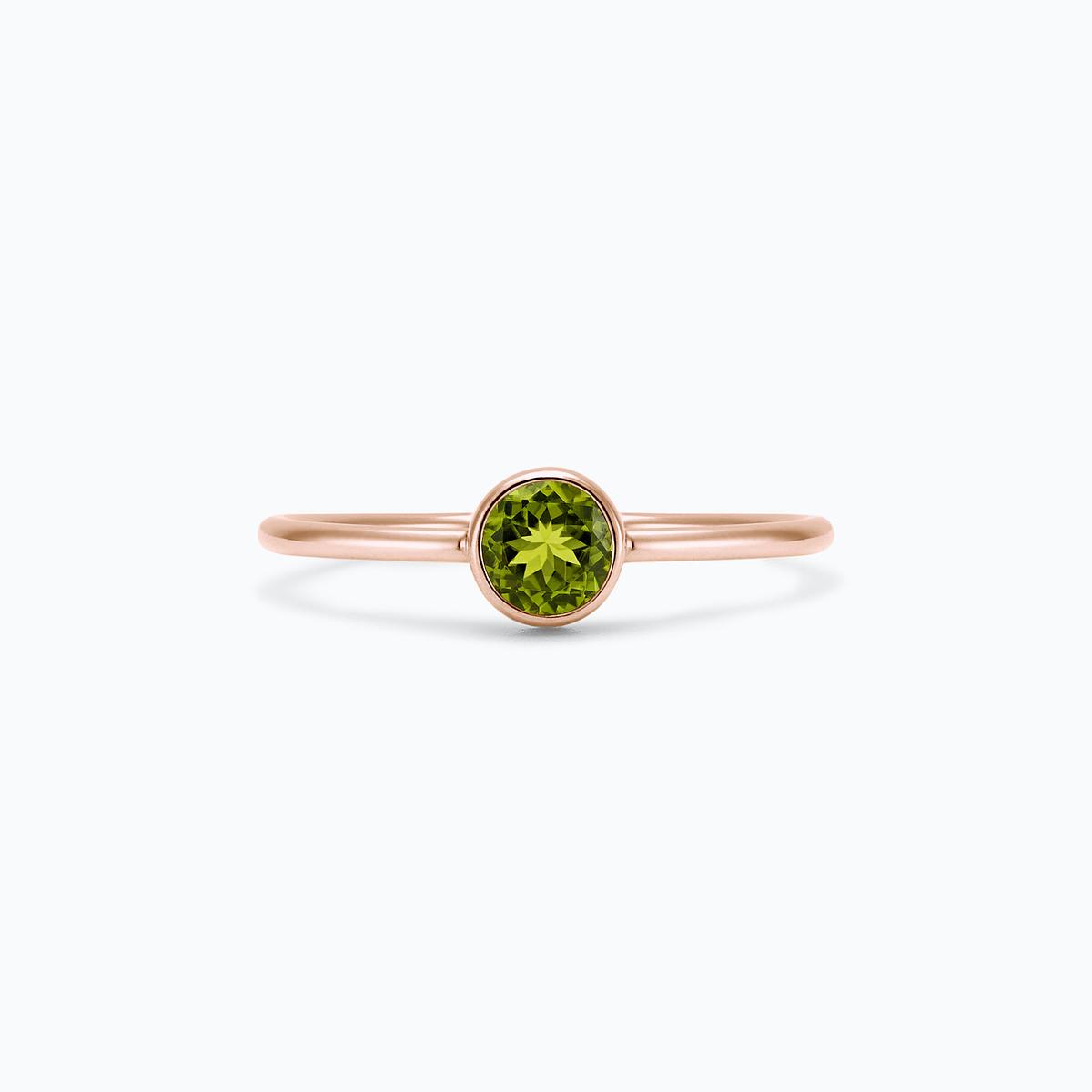 Solitaire Harmony Péridot 4.5 mm