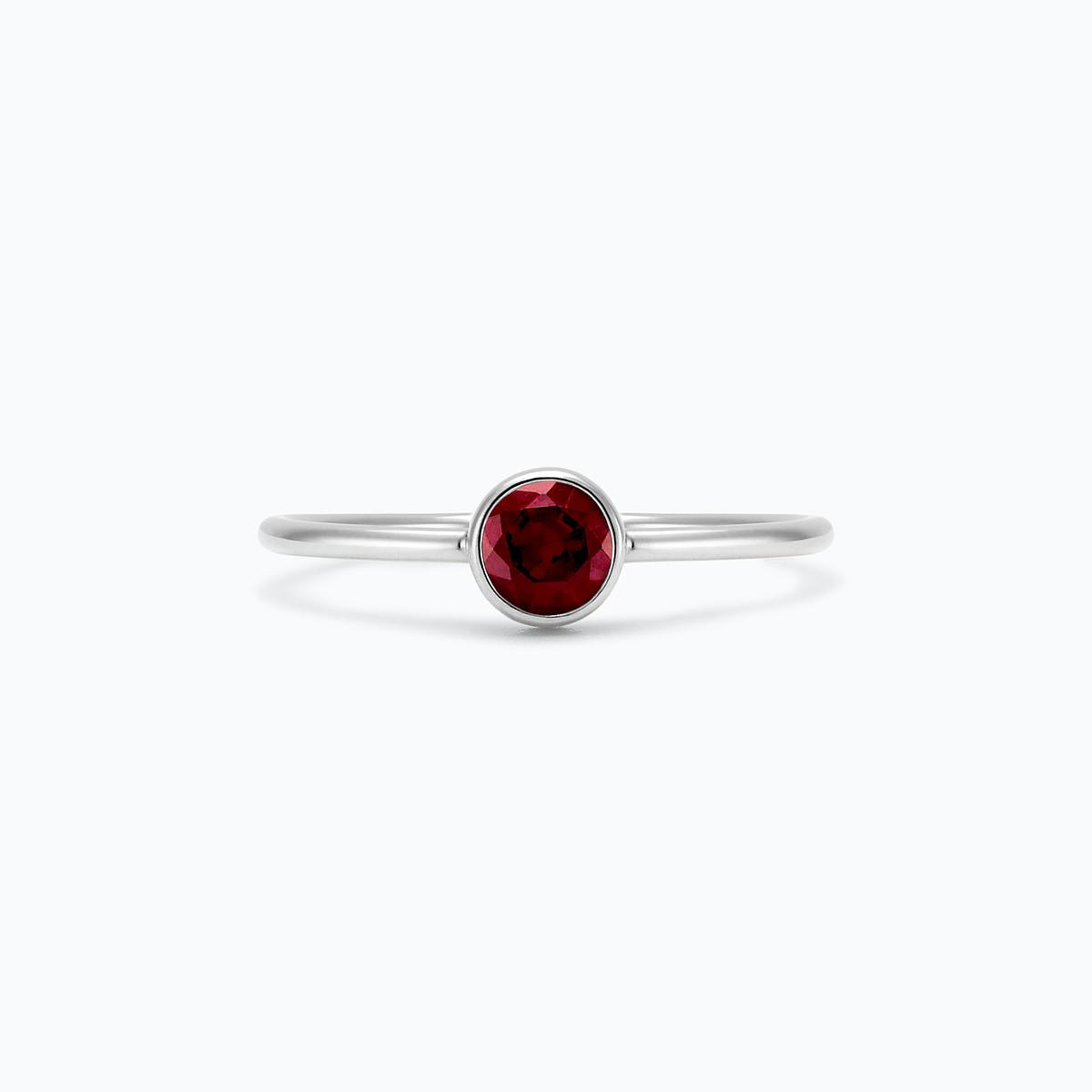 Solitaire Harmony Rubis 4.5 mm