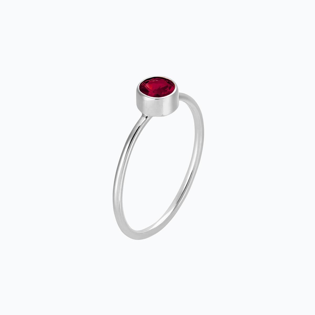 Solitaire Harmony Rubis 4.5 mm
