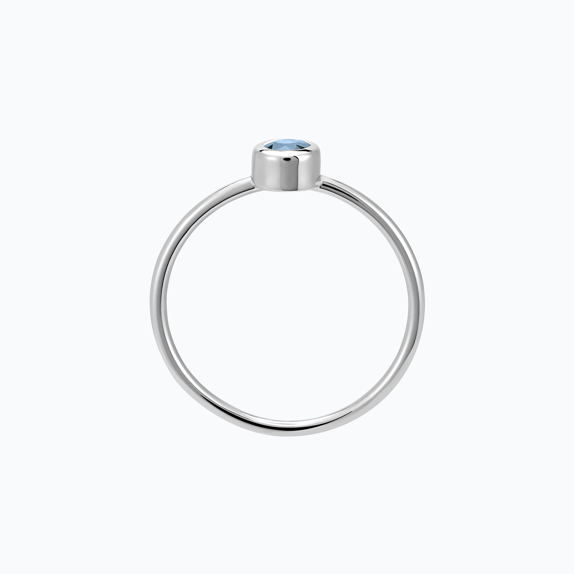 Solitaire Harmony Saphir Bleu Tendre 3.5 mm