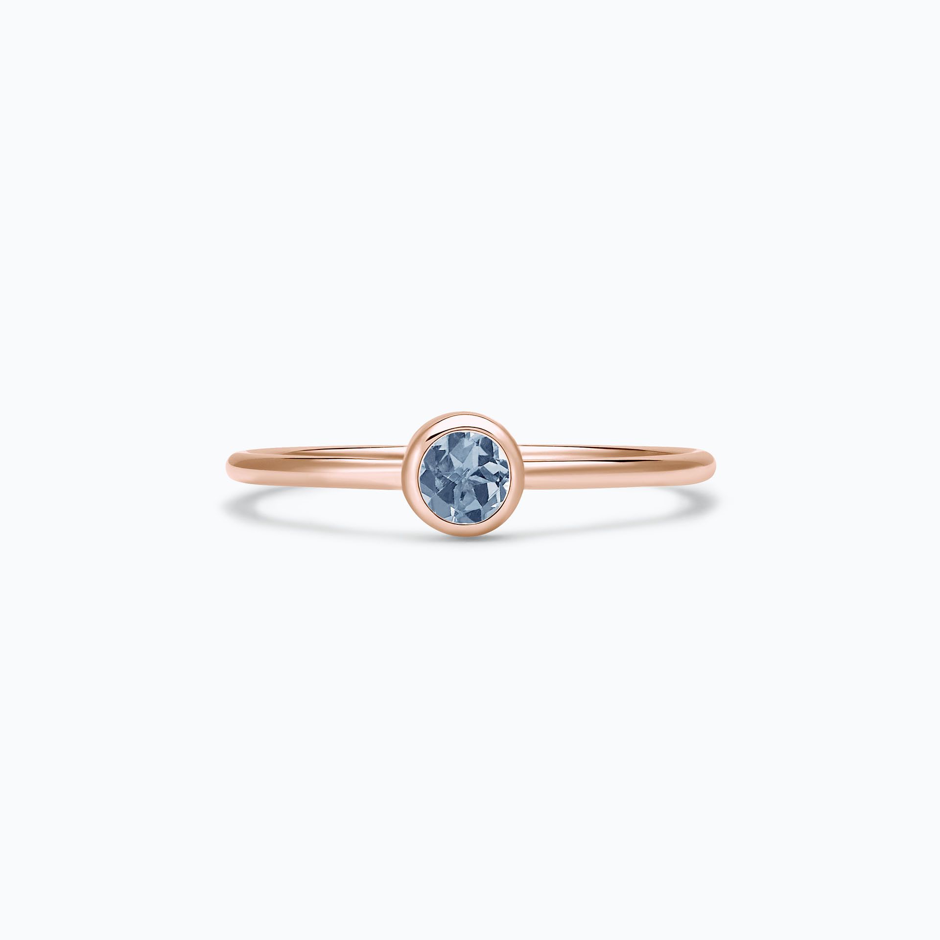 Solitaire Harmony Saphir Bleu Tendre 3.5 mm