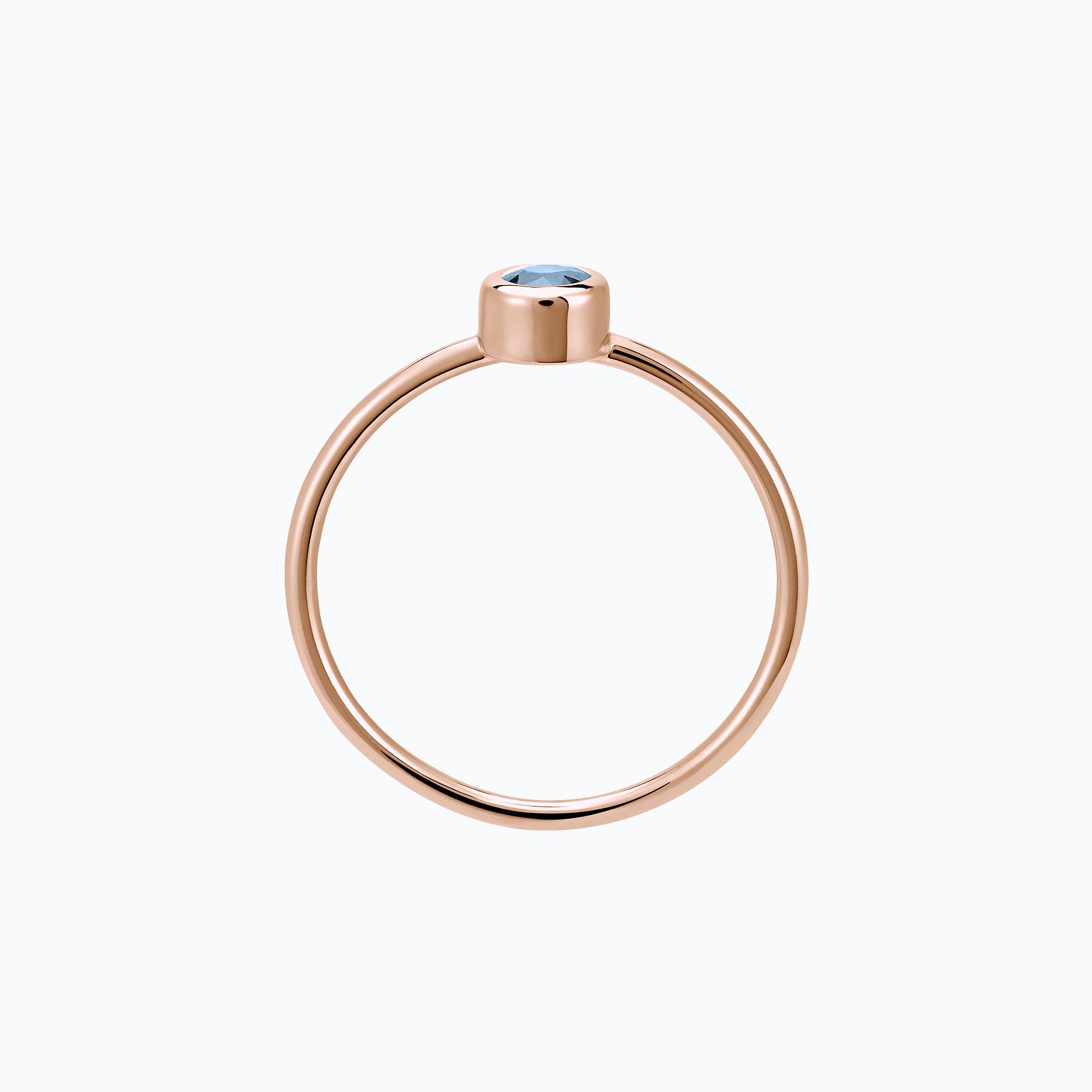 Solitaire Harmony Saphir Bleu Tendre 3.5 mm