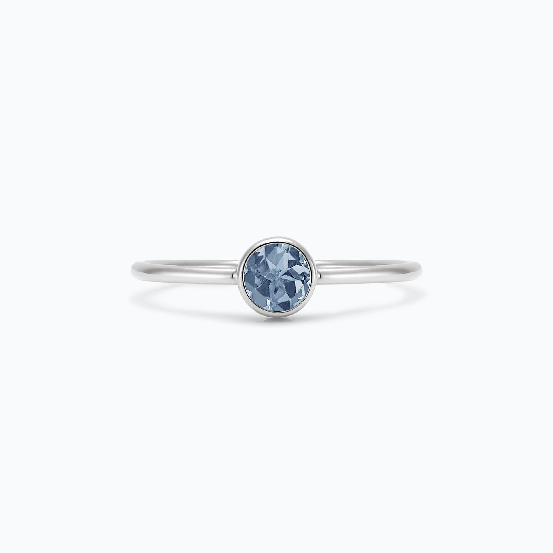 Solitaire Harmony Saphir Bleu Tendre 4.5 mm