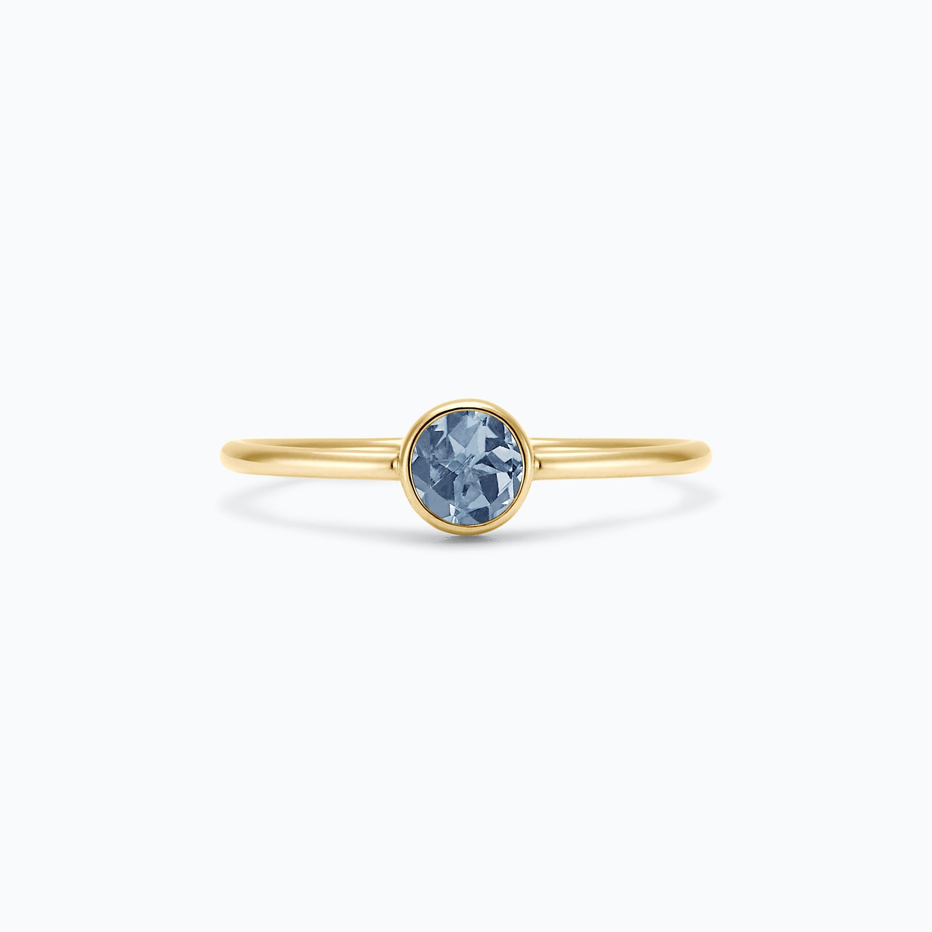 Solitaire Harmony Saphir Bleu Tendre 4.5 mm