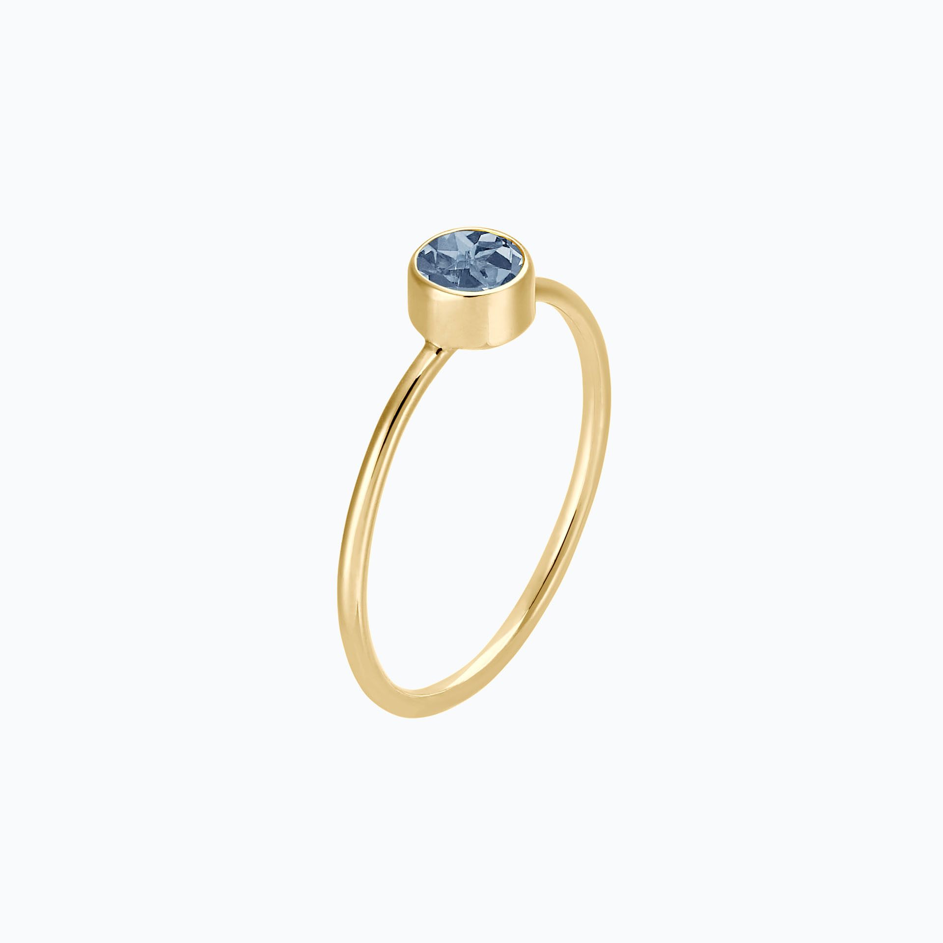 Solitaire Harmony Saphir Bleu Tendre 4.5 mm