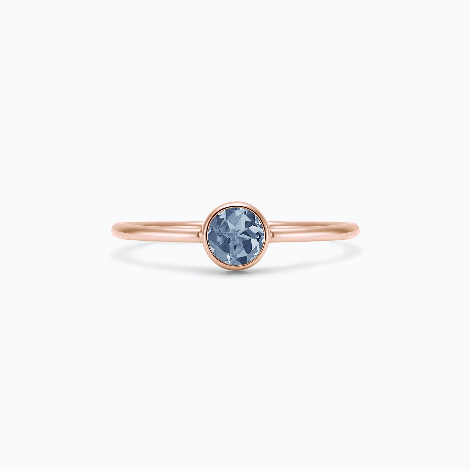 Solitaire Harmony Saphir Bleu Tendre 4.5 mm